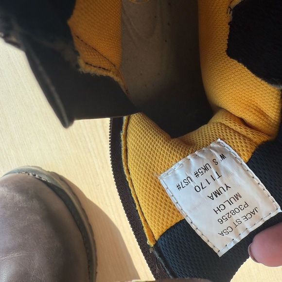 Caterpillar “Jace St” Sz 7 MINT worn briefly Women's steel toed work boots - Picture 5 of 16